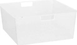 Elfa mesh-kori ulosvedettävään korinkehykseen 144290 427x427x185mm valkoinen