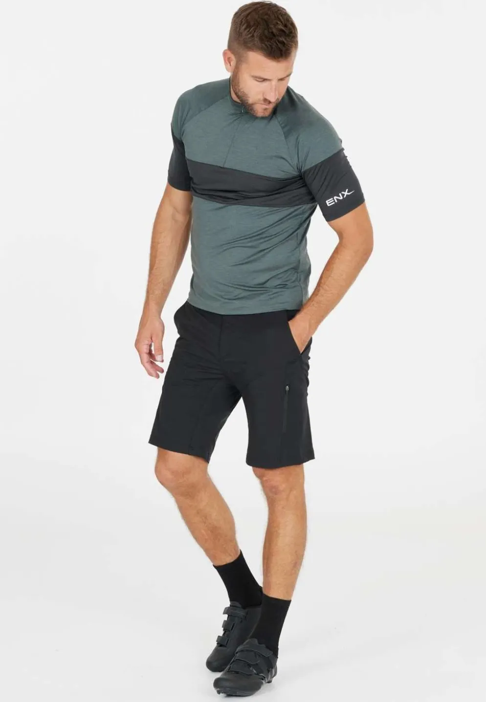 Endurance miesten Benal 2-in-1 pyöräilyshortsit