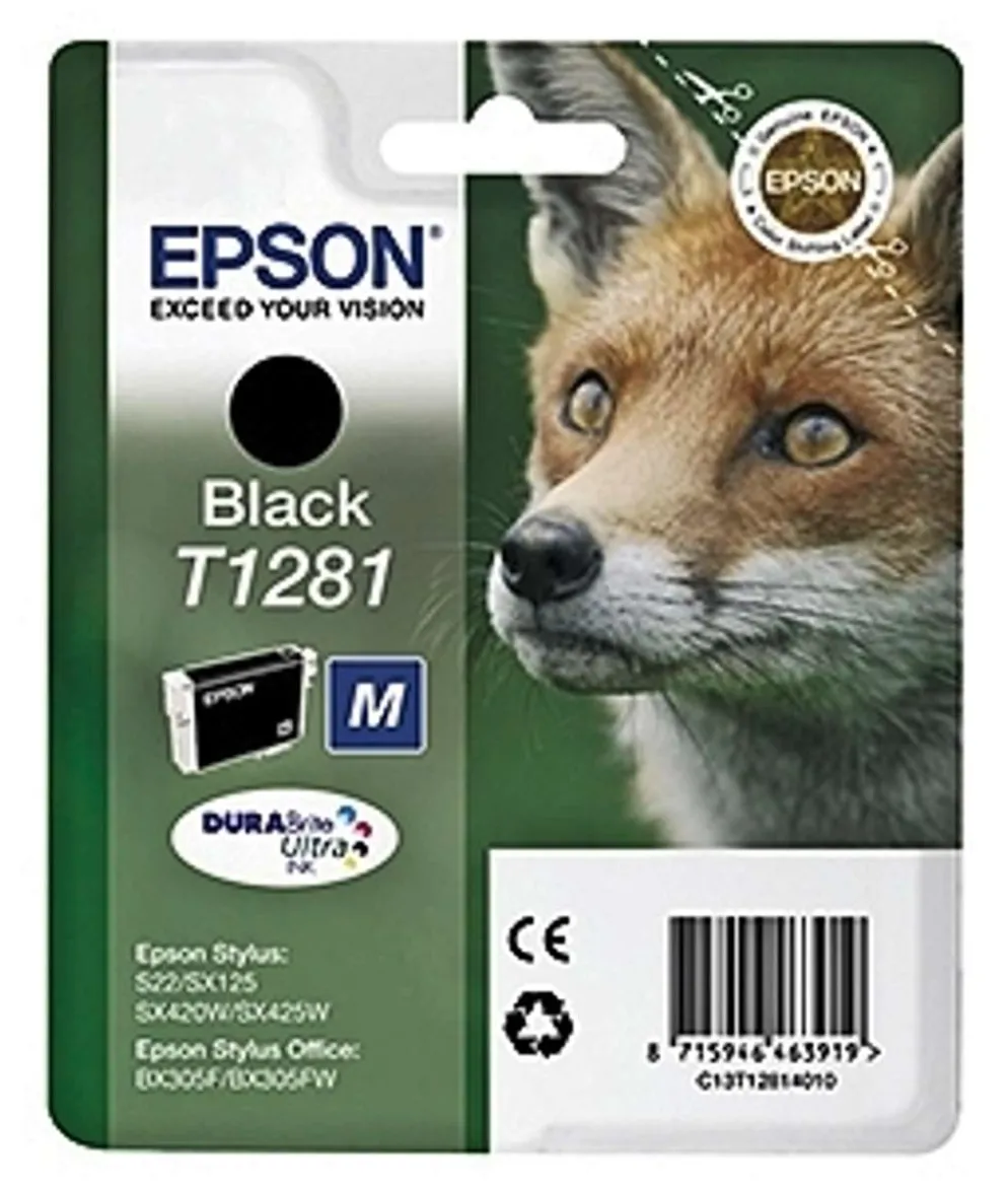 Epson mustepatruuna musta T1281