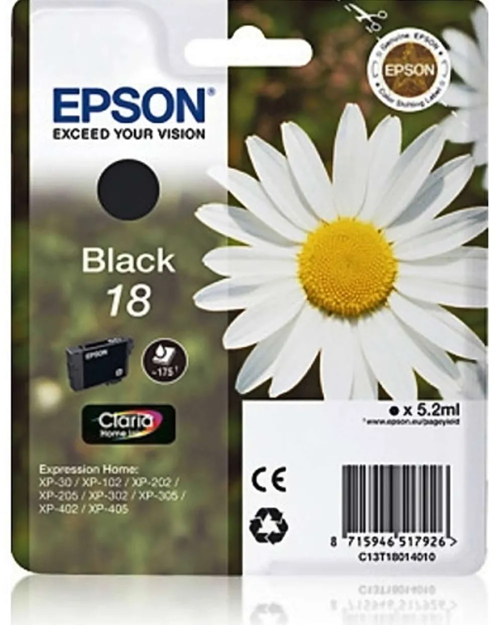 Epson mustepatruuna T1801 18 musta