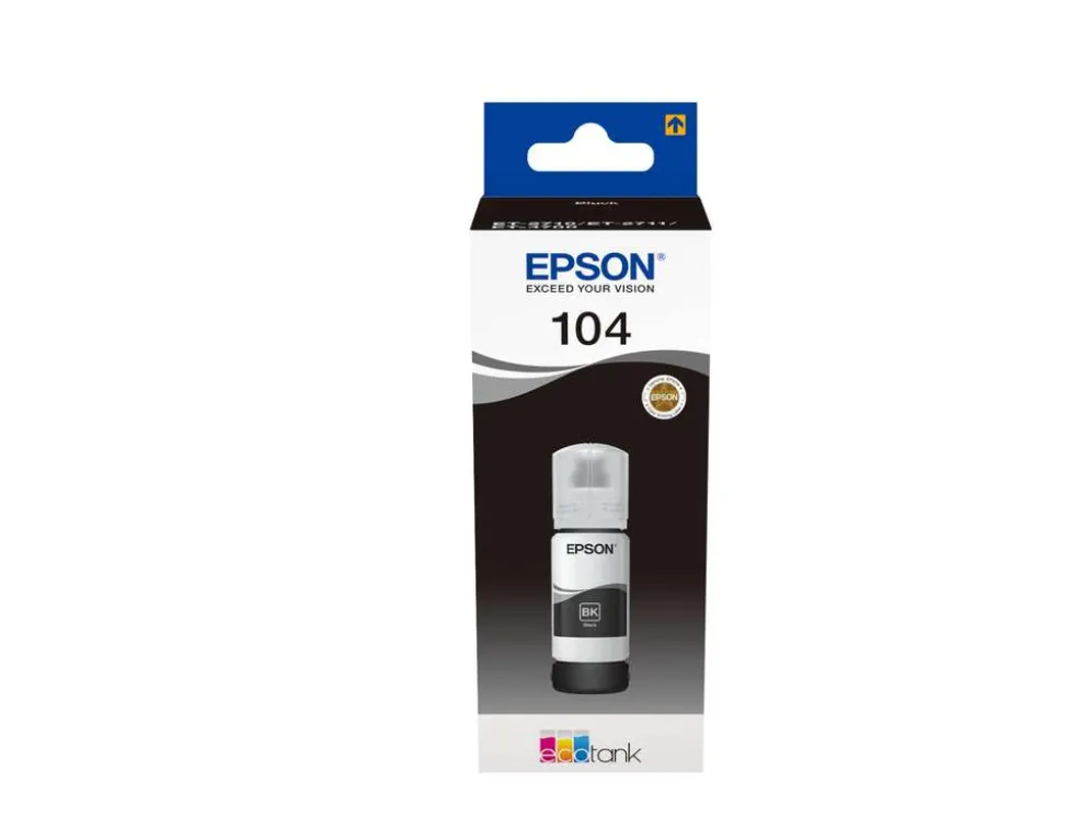 Epson mustepullo 104 musta