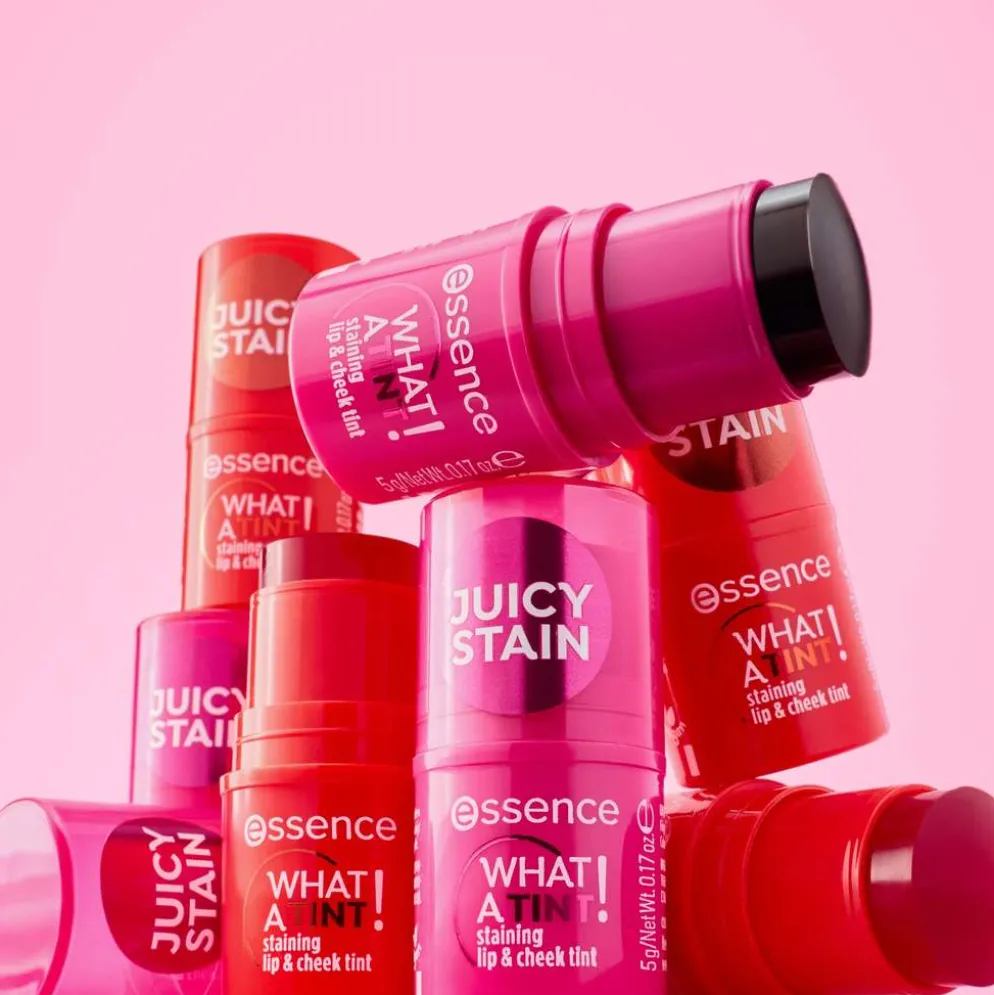 essence WHAT A TINT! staining lip & cheek tint 10 Raspberry Vibes 5 g