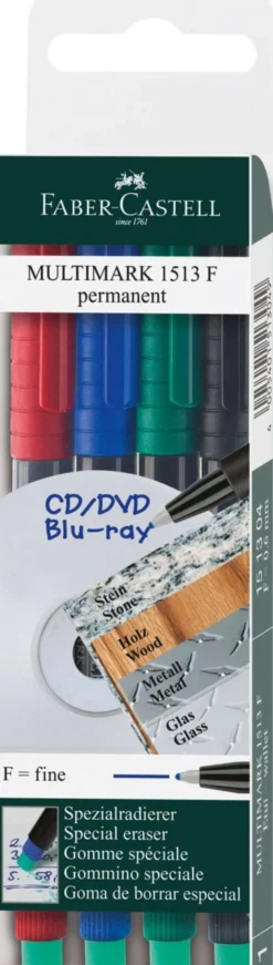 Faber-Castell kalvokynä 4kpl spriiliukoinen