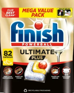 Finish Ultimate Plus konetiskitabletti Lemon 82kpl