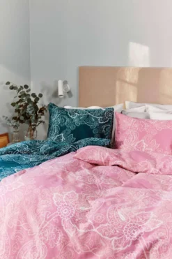 Finlayson satiini-tencel pussilakansetti tupla Viktoria 240X210+2x50X60 petrooli