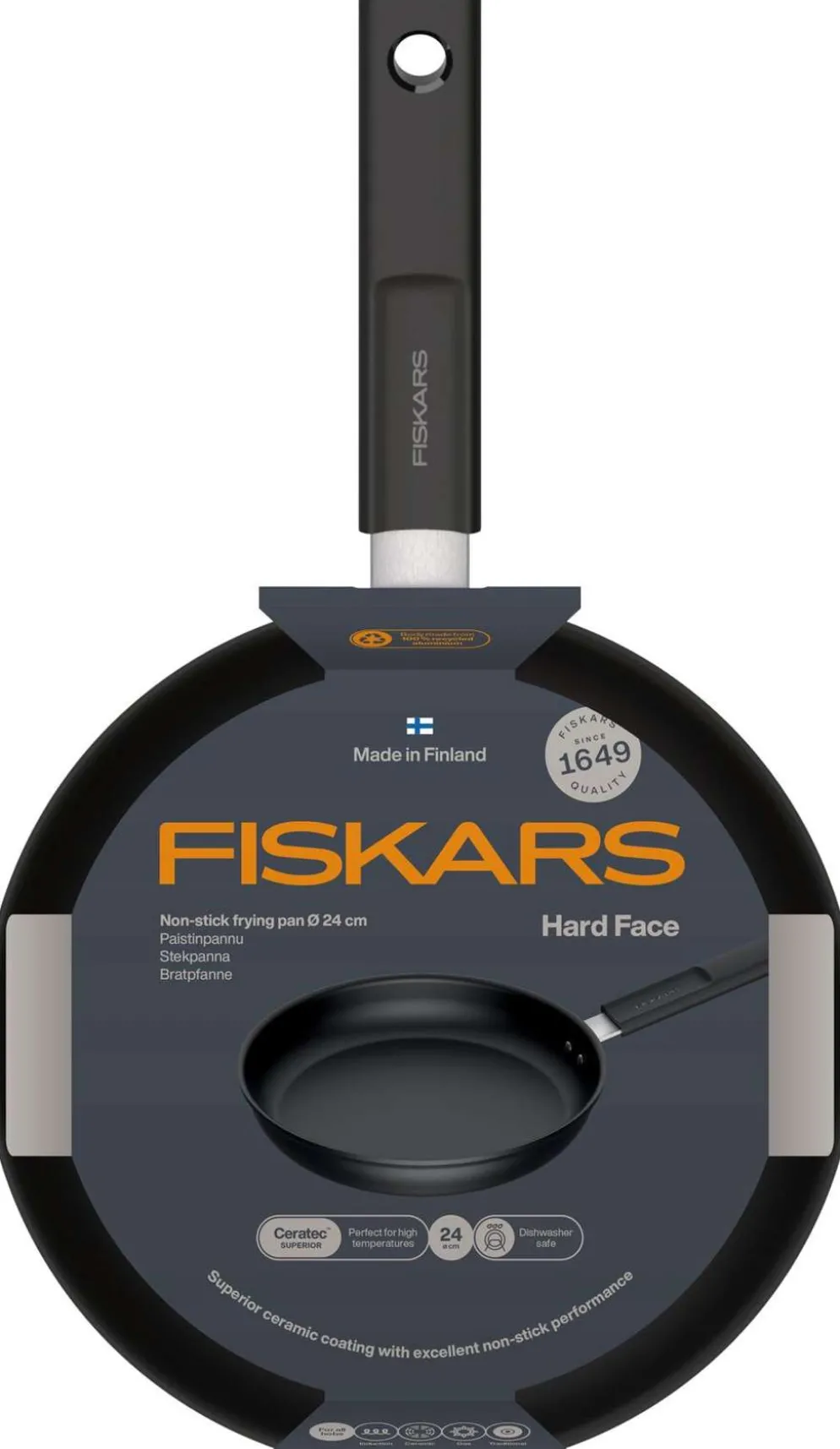 Fiskars Hard Face paistinpannu 24 cm