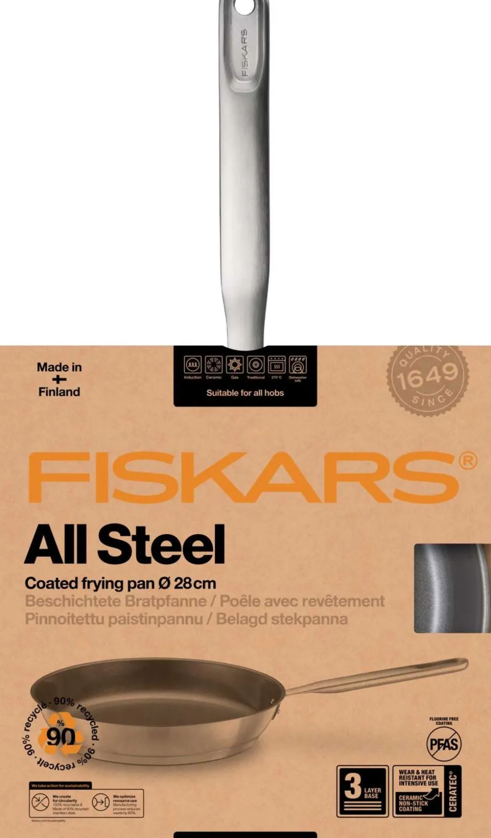 Fiskars paistinpannu All Steel 28cm