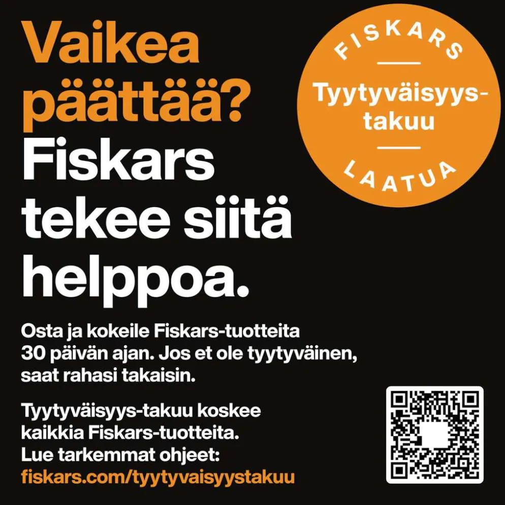 Fiskars Sorsakoski lettupannu 22 cm, keraaminen