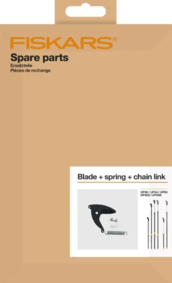 Fiskars varaosa, terä, jousi, ketjuliitin UP82,UP84,UP86, UPX82, UX86