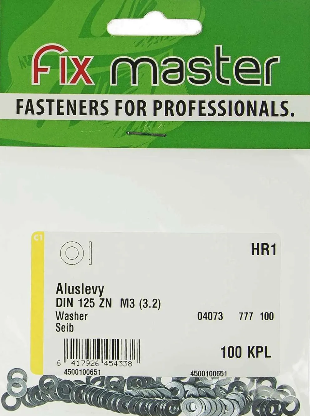Fix Master aluslevy M3 sinkitty 100kpl