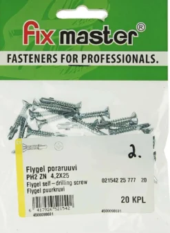 Fix Master Flygel poraruuvi PH2 4,2X25 sinkitty 20kpl