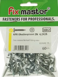 Fix Master KFR ohutlevyruuvi 4,2X25 sinkitty 60kpl