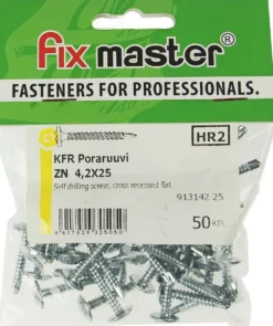 Fix Master KFR ohutlevyruuvi porakärki 4,2X25 sinkitty 50 kpl