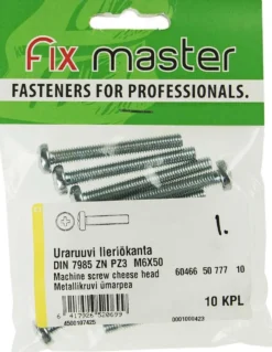 Fix Master uraruuvi sinkitty kupukanta 6x50 PZ3