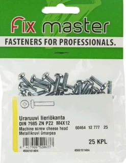 Fix Master uraruuvi sinkitty kupukanta 4x12 PZ2