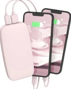 Fresh 'n Rebel Varavirtalähde 12000 mAh USB-C -liitännällä, Ultra Fast Charging, 20W PowerDelivery, Smokey Pink