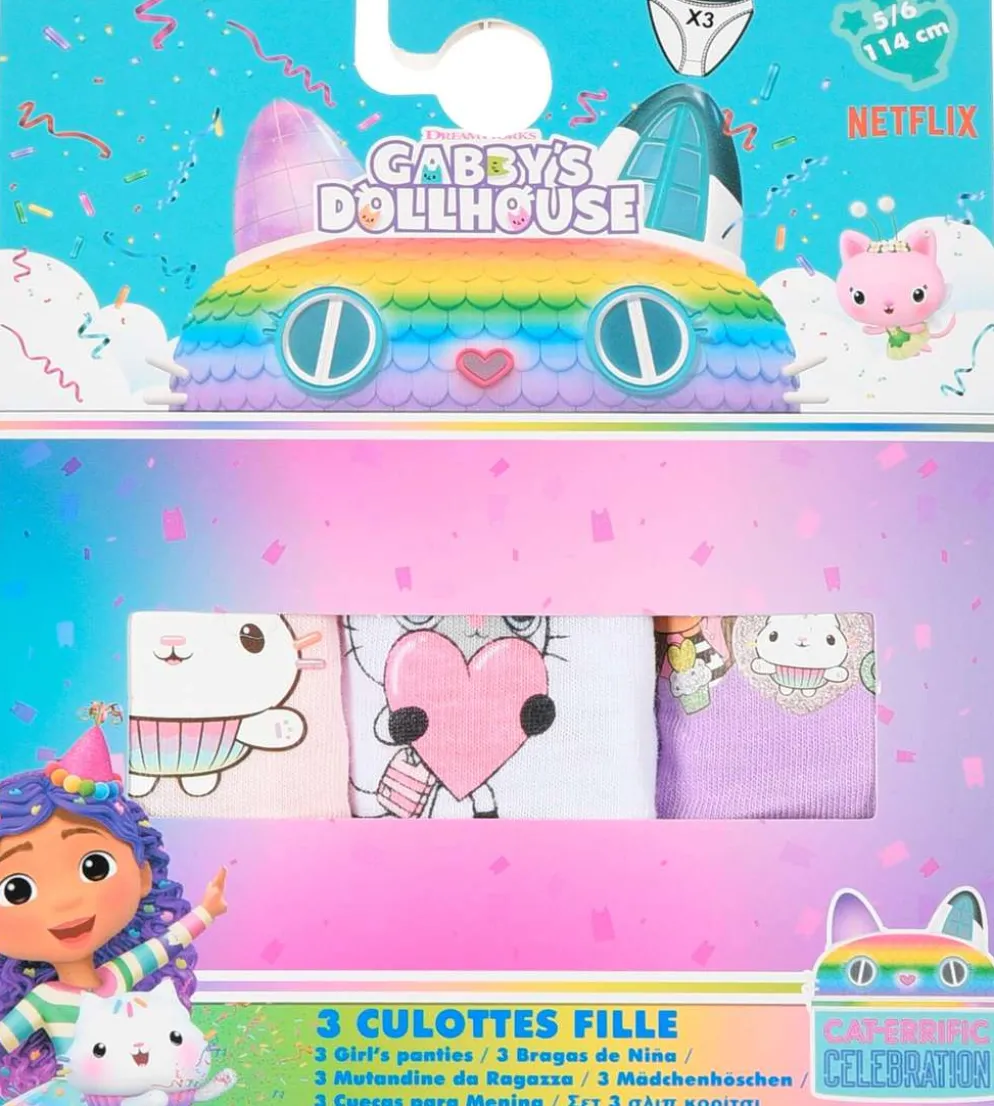 Gabby's Dollhouse lasten alushousut 3 kpl