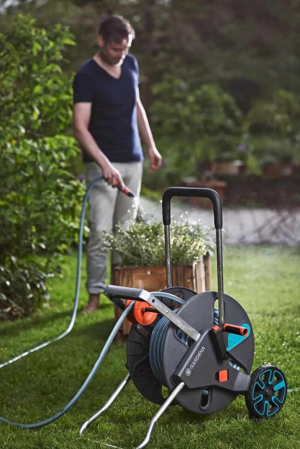 Garden CleverRoll L Easy letkuvaunu 50m + liittimet