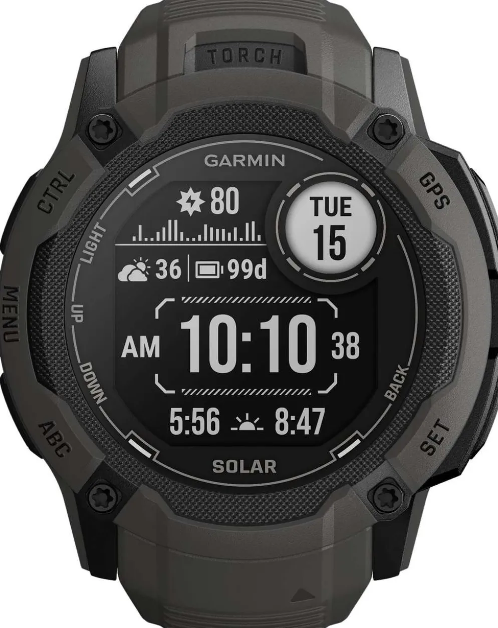 Garmin Instinct 2X Solar grafiitinharmaa GPS-älykello