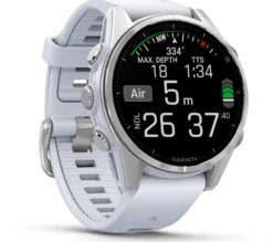 Garmin urheilukello Fenix 8 AMOLED 43 mm hopea/vaaleanharmaa