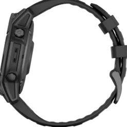 Garmin urheilukello Fenix E AMOLED 47 mm tummanharmaa teräs/musta
