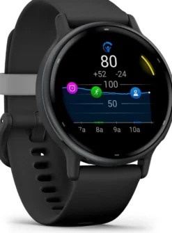 Garmin Vivoactive 5 musta ja grafiitinharmaa kehys