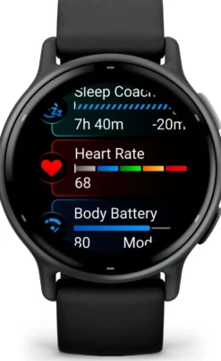 Garmin Vivoactive 5 musta ja grafiitinharmaa kehys