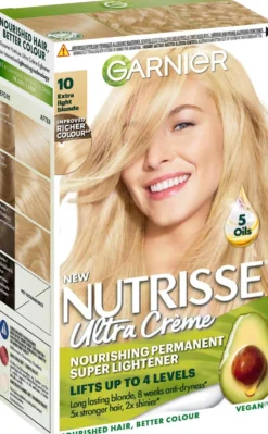 Garnier Nutrisse Ultra Creme 10.0 Extra Ligfht Blonde Erittäin Kirkas vaalea kestoväri 1kpl