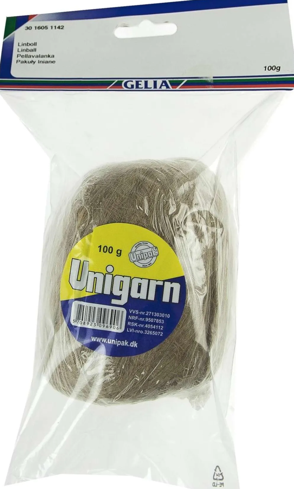 Gelia 100g häkilöity pellava