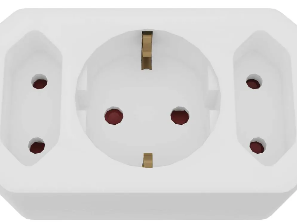 Gelia haaroitin 1+2 kombi 1xmaadoitettu+2xeuro valkoinen
