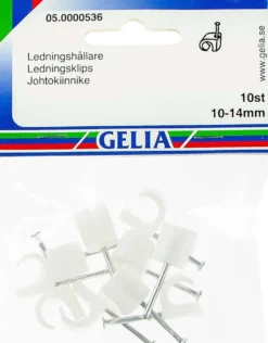 Gelia johtokiinnike tc 10-14mm 10kpl valkoinen