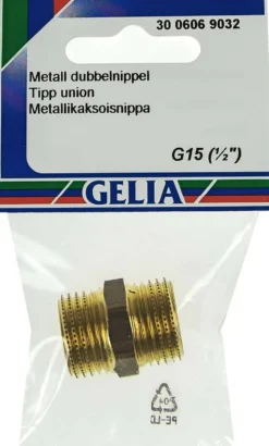Gelia kaksoisnippa R15 messinki