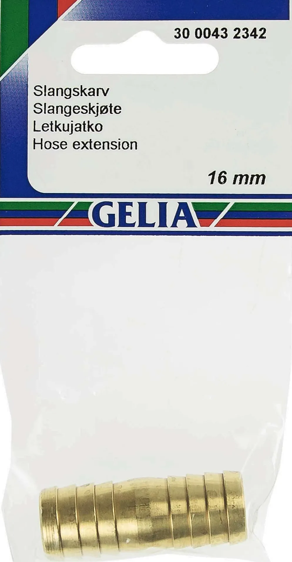 Gelia letkujatko 16mm messinki