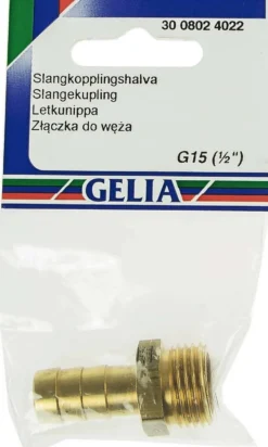 Gelia letkunippa ulkokierre R15x13mm messinki