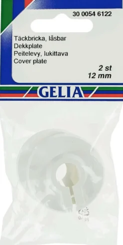Gelia peitelaippa 12 mm valkoinen 2 kpl