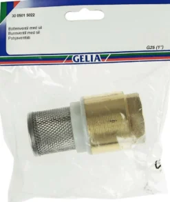 Gelia pohjaventtiili R25 messinki