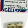 Gelia puserrusliitin ulkokierre R15x12mm
