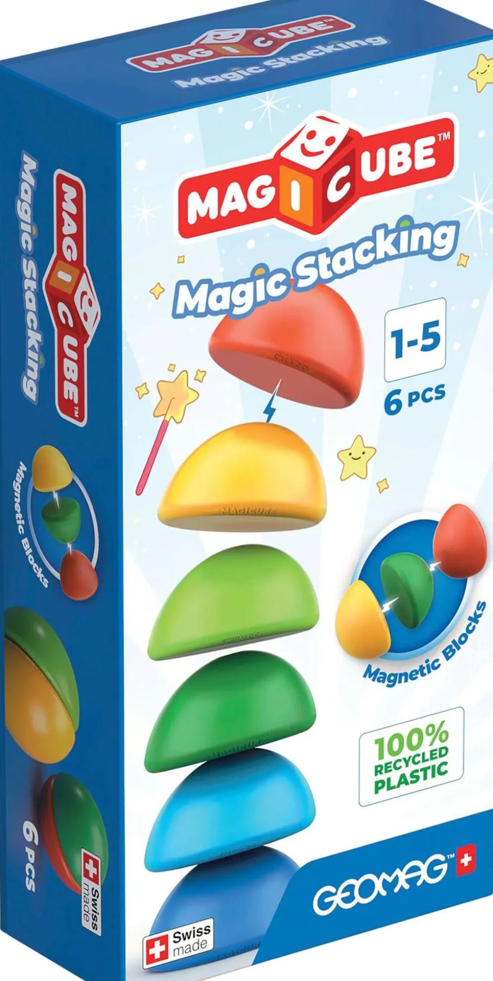 Geomag Magicube Magic Stacking -magneettirakennussetti 6 osaa