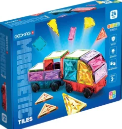 Geomag Magnetic Tiles Gems vehicles -rakennussetti