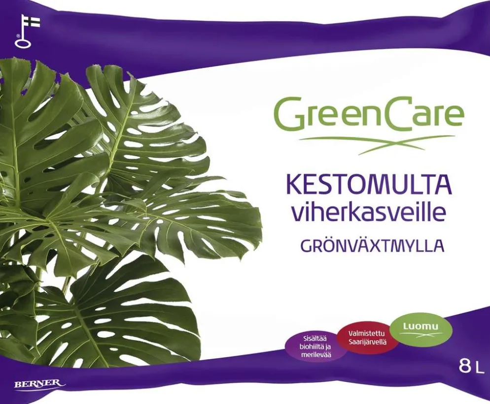 GreenCare Kestomulta viherkasveille 8L luomu
