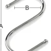 Habo S-koukku 106 100 mm kromattu