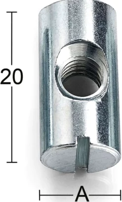 Habo tappimutteri M6-10 10x14
