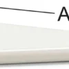 Habo U-kannatin 611 35cm valkoinen