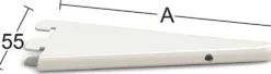 Habo U-kannatin 611 35cm valkoinen