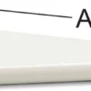 Habo U-kannatin 611 25cm valkoinen
