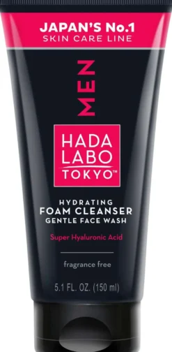 HADA LABO TOKYO MEN Hydrating Foam Cleanser Gentle Face Wash -puhdistusaine 150ml