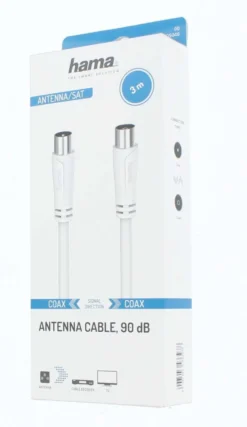 Hama Antennijohto, Coax uros - Coax naaras, 3,0 m, 90 dB