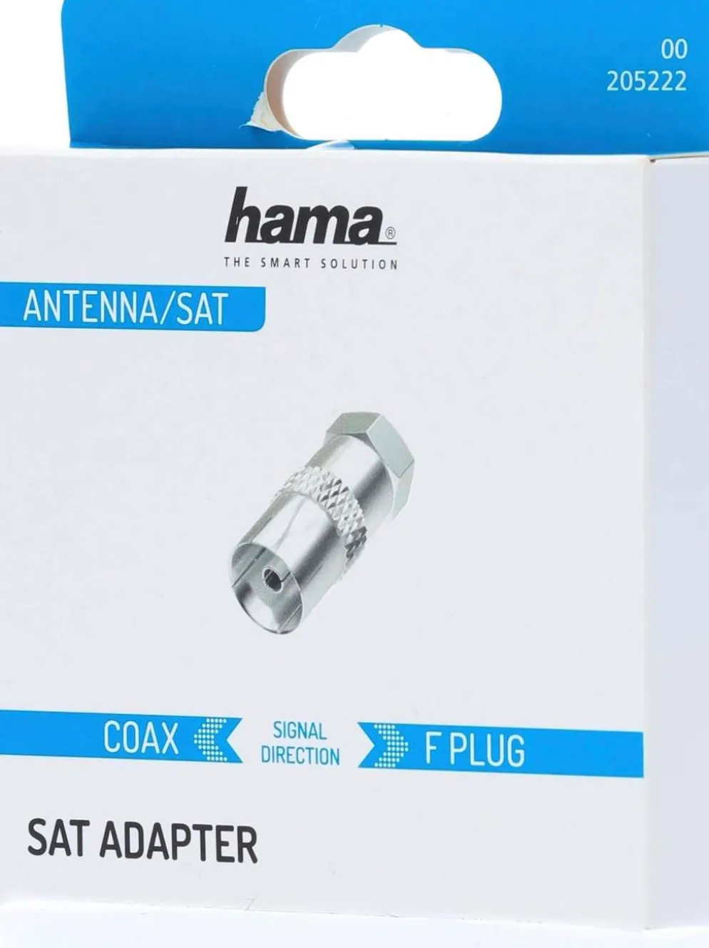 Hama Antennisovite SAT, F-liitin uros - Coax naaras