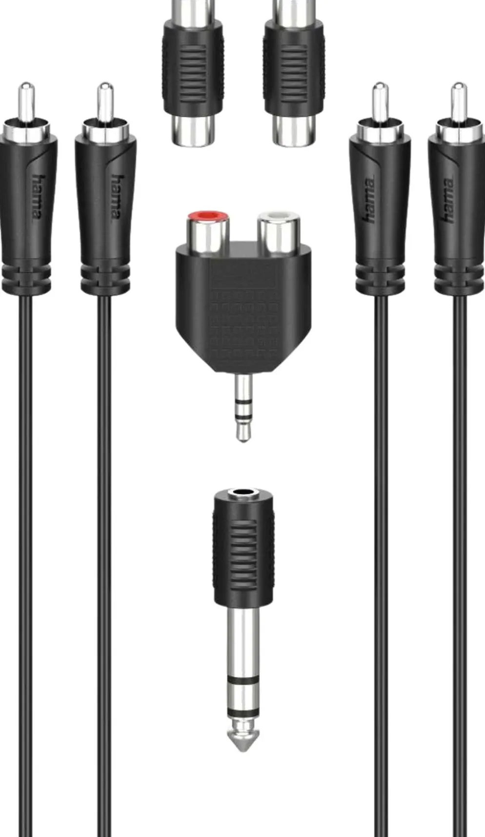 Hama Audioliitäntäsarja RCA, 5-os., 2,5 m