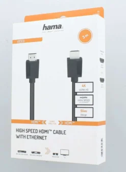Hama High-Speed HDMI™ Cable, 4K, uros - uros, Ethernet, 3,0 m
